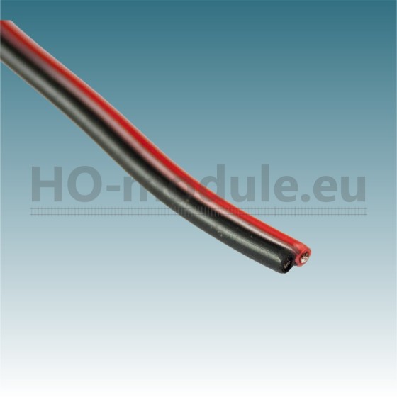 Kabel 2x1,5mm – rot-schwarz