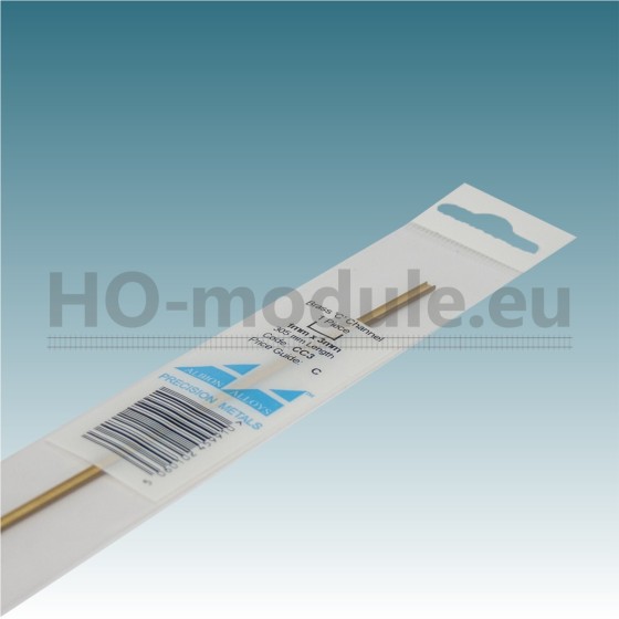 Messing C-Profil 1x3x1mm