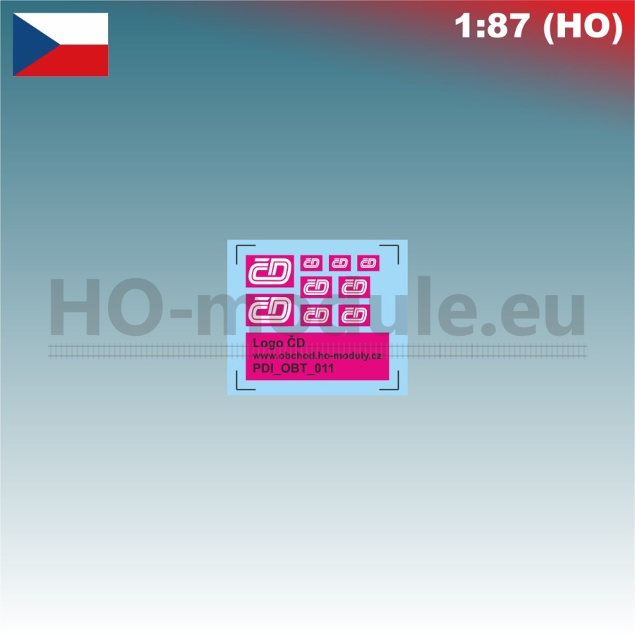 Decals Logo ČD